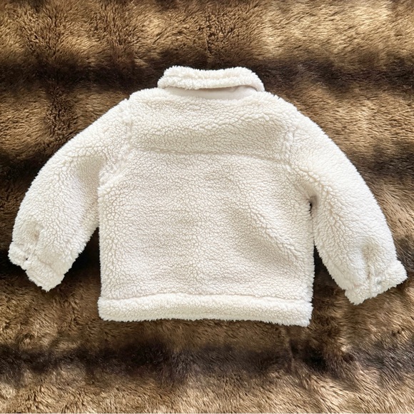 Carter’s Baby Unisex Sherpa Trucker Jacket Cream Size 24 Months - Picture 3 of 8